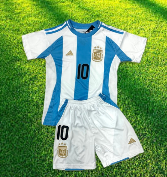 Youth Lionel Messi Argentina Jersey + Short Set