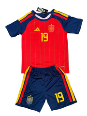 Youth Lamine Yamal Spain Jersey 26’ Kit (Jersey+Shorts) Kids Set