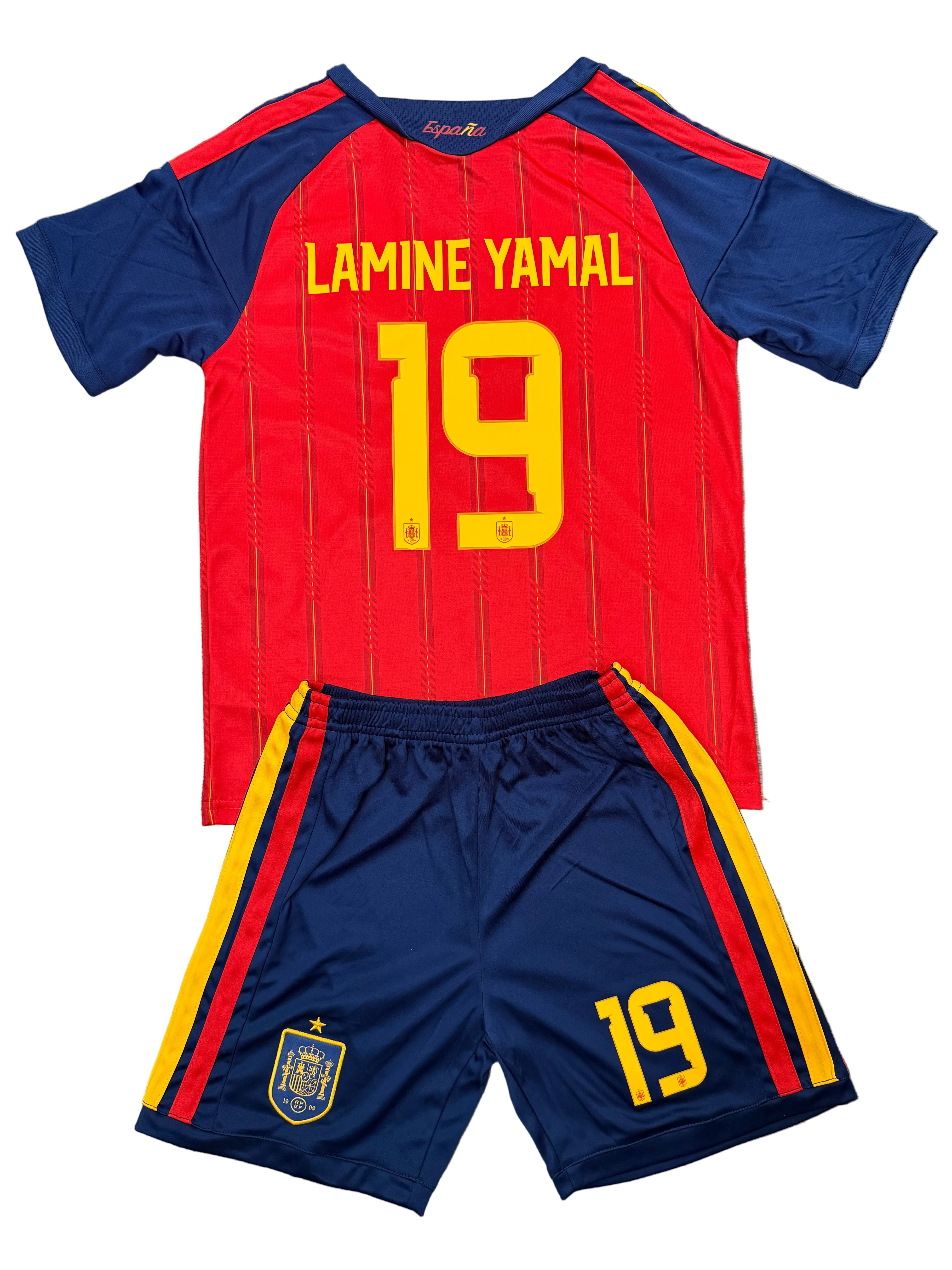 Youth Lamine Yamal Spain Jersey 26’ Kit (Jersey+Shorts) Kids Set