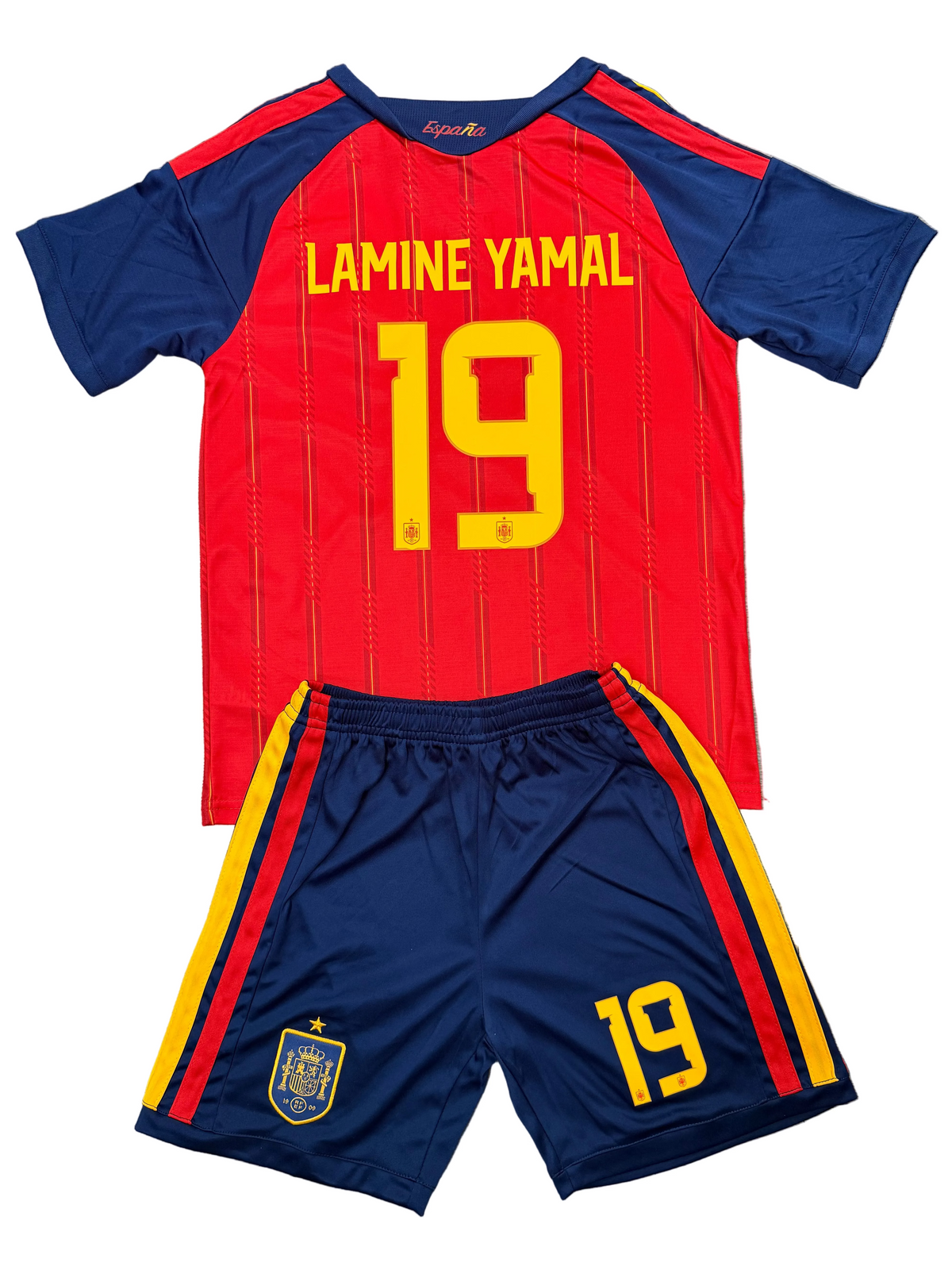 Youth Lamine Yamal Spain Jersey 26’ Kit (Jersey+Shorts) Kids Set