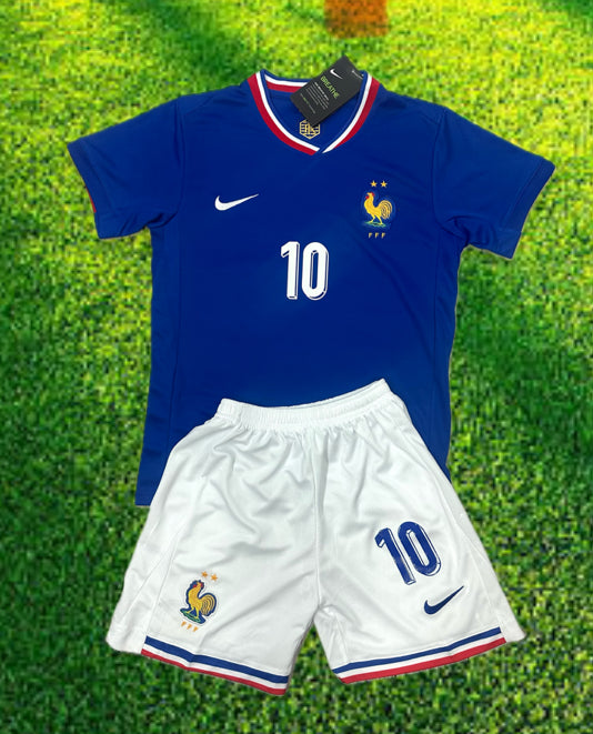 Youth Kylian Mbappe France National Team Home Jersey