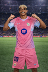 Kids Yamal Barcelona jersey kids soccer kit