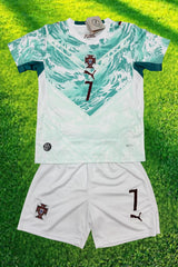 Ronaldo Portugal Jersey Away 26’ Kids Kit Youth Soccer Sets