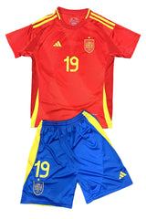 Youth Lamine Yamal Spain Jersey Kit (Jersey+Shorts) Kids Set