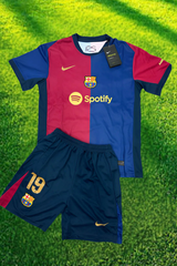 Youth Lamine Yamal Barcelona Jersey + Short Set