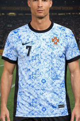 Youth Ronaldo Blue Portugal Nike Jersey Kit (Jersey+Shorts)