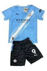 Youth Haaland Manchester City jersey kids soccer kits