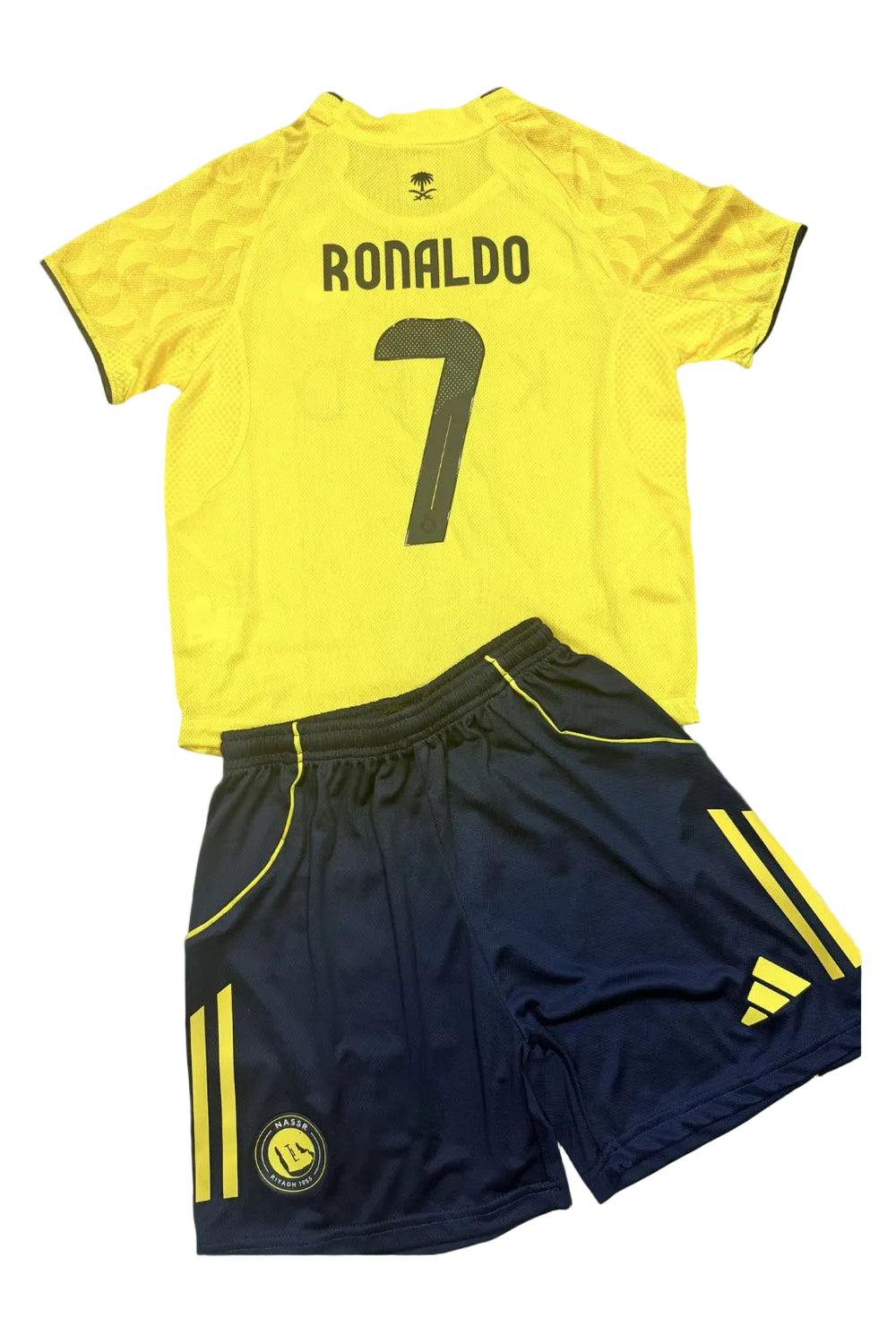 Youth Ronaldo jersey 25-26 Yellow Al Nassr Kids Kit