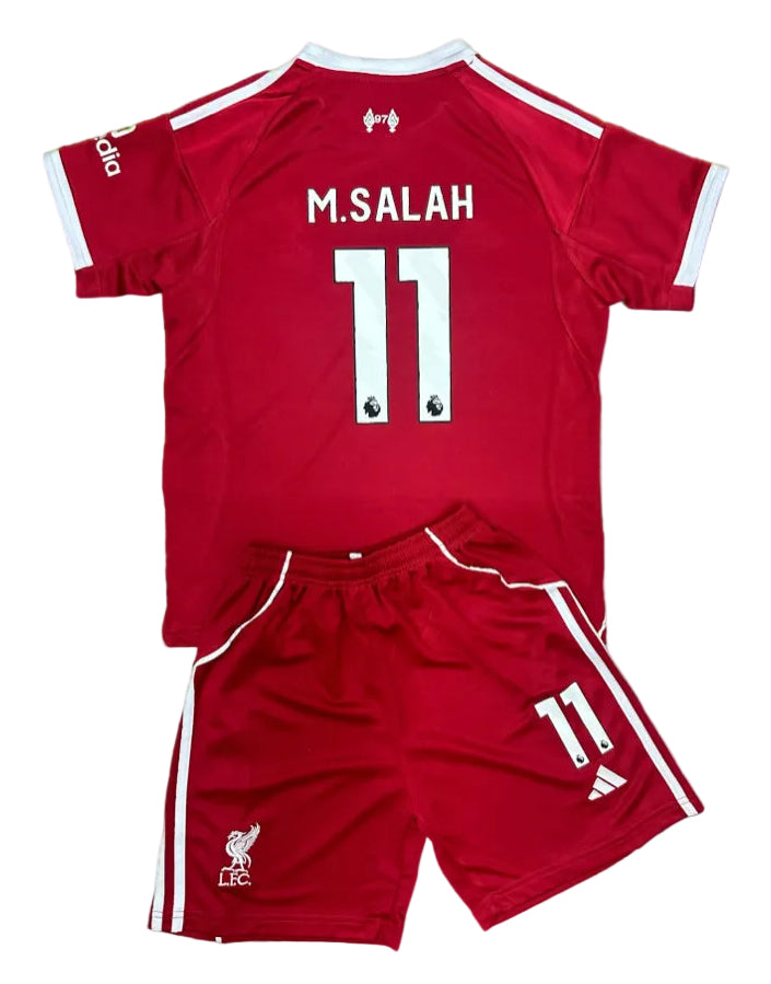 Youth Salah jersey kids soccer sets