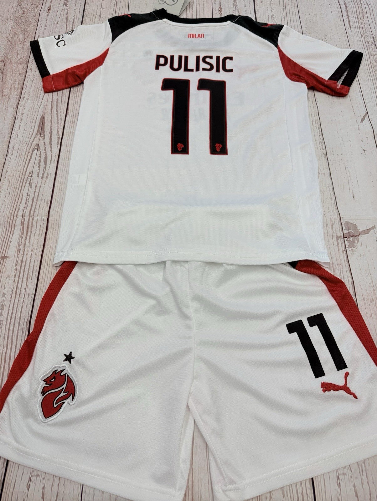 Christian Pulisic Youth (Jersey & Short) Kit Kids Soccer Sets LARGE (28)