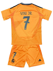 Youth Vini Jr #7 (Jersey & Short) Set Kids Soccer Kits LARGE (28) 10-12