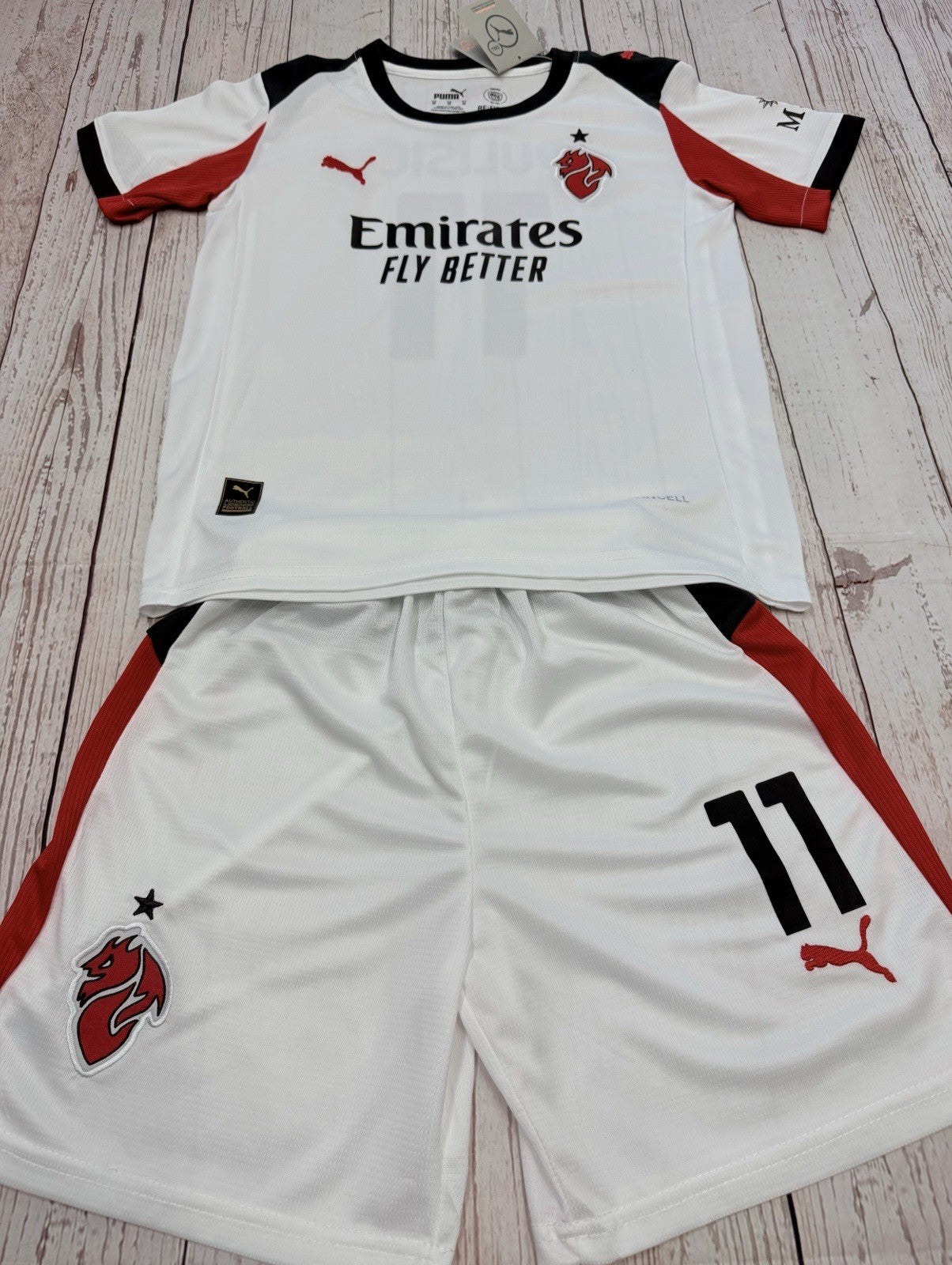 Christian Pulisic Youth (Jersey & Short) Kit Kids Soccer Sets LARGE (28)