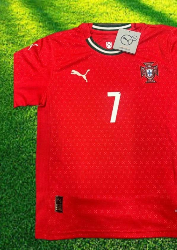 Youth Ronaldo Portugal Jersey + Shorts Set Kids Soccer Kits Large (28)
