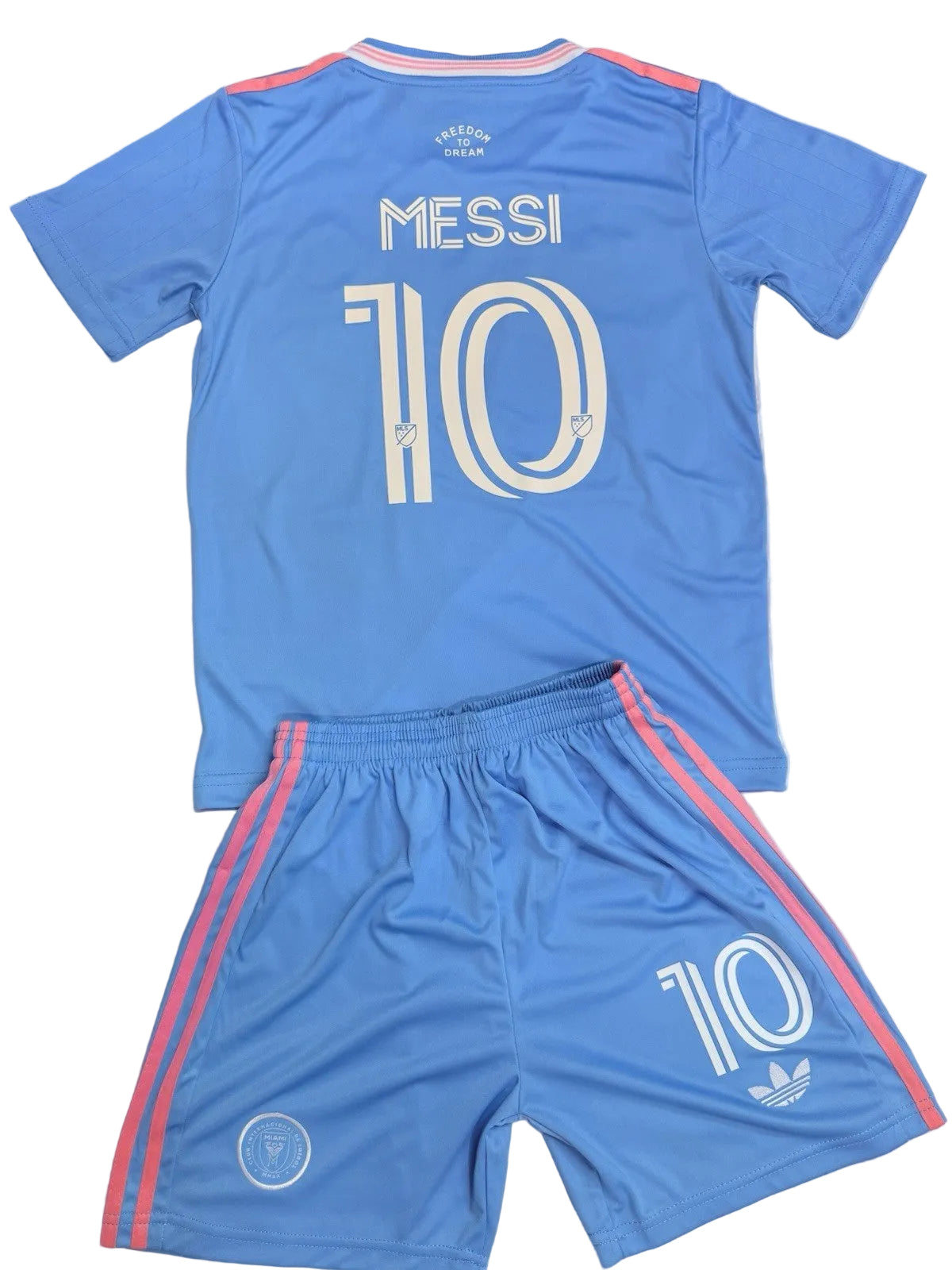 Youth Messi Jersey Kids Soccer Kit (Jersey & Short) Set Alternate SMALL (24)