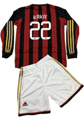 Youth Kaka Retro Jersey and Shorts Set Kids Soccer Kits - Size LARGE (28)