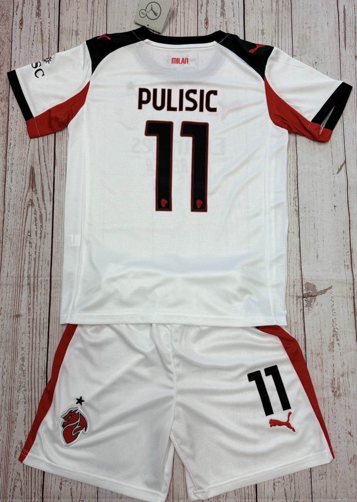 Christian Pulisic Youth (Jersey & Short) Kit Kids Soccer Sets LARGE (28)