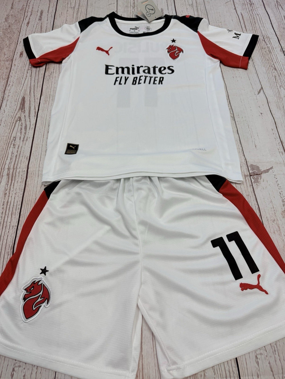 Christian Pulisic Youth (Jersey & Short) Kit Kids Soccer Sets LARGE (28)