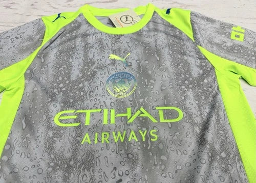 Youth Haaland Man City Jersey Rain Or Shine Kit (Jersey & Short Set)
